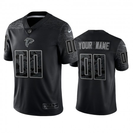 Miesten Atlanta Falcons NFL Pelipaita Custom Musta Reflective Limited